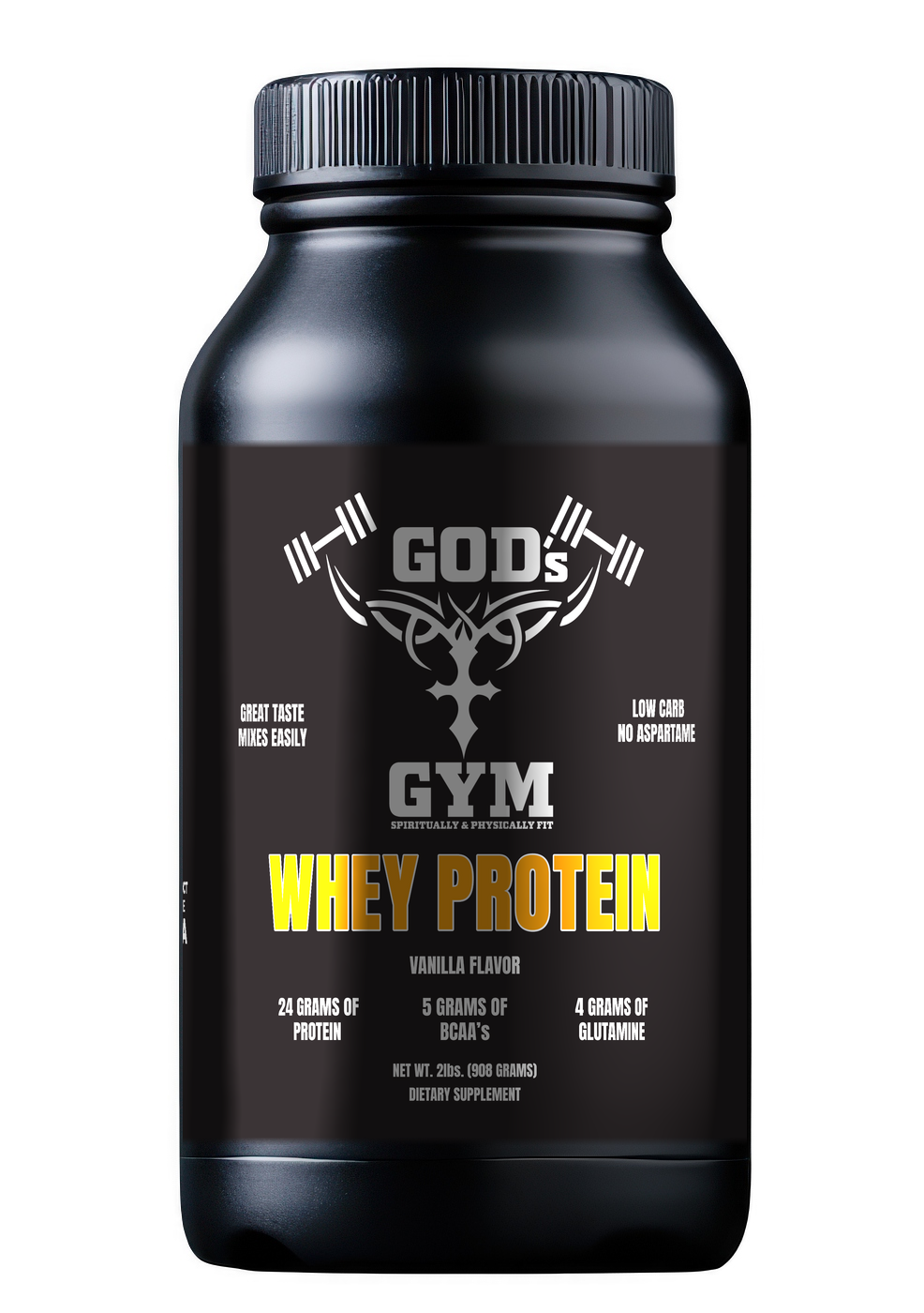 God's Gym Vanilla Whey Protein Powder