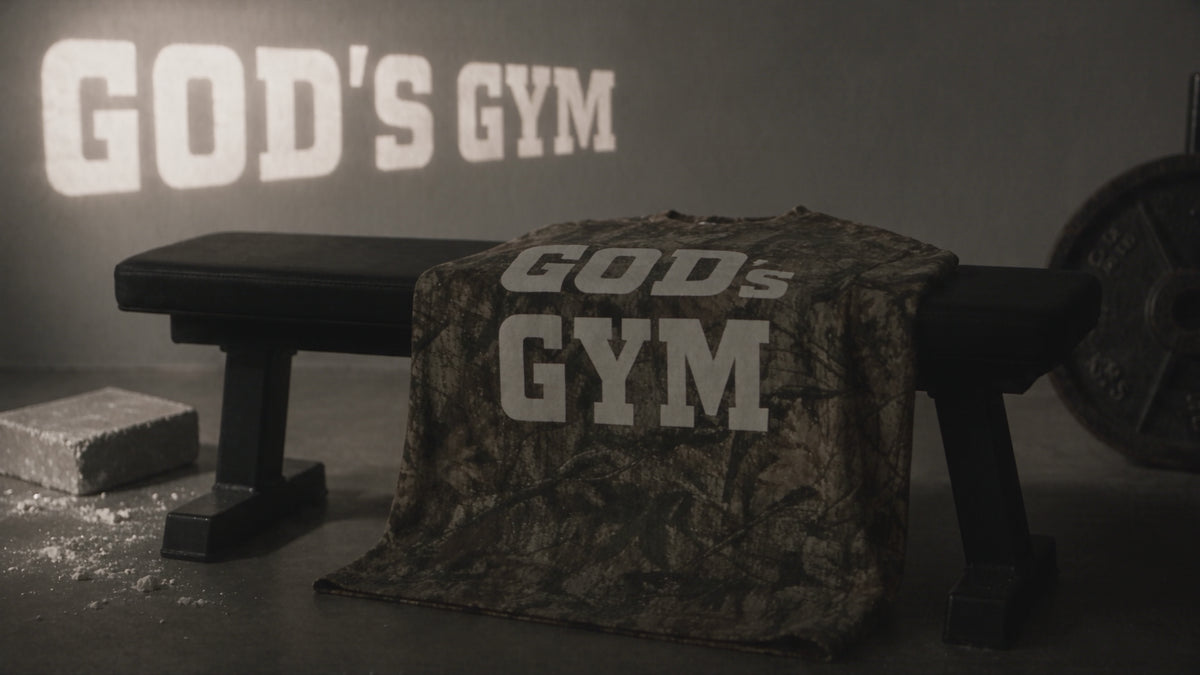 God's Gym Faded Camo Tee product video
